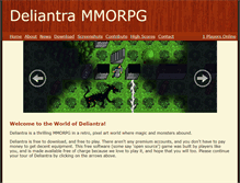 Tablet Screenshot of deliantra.net
